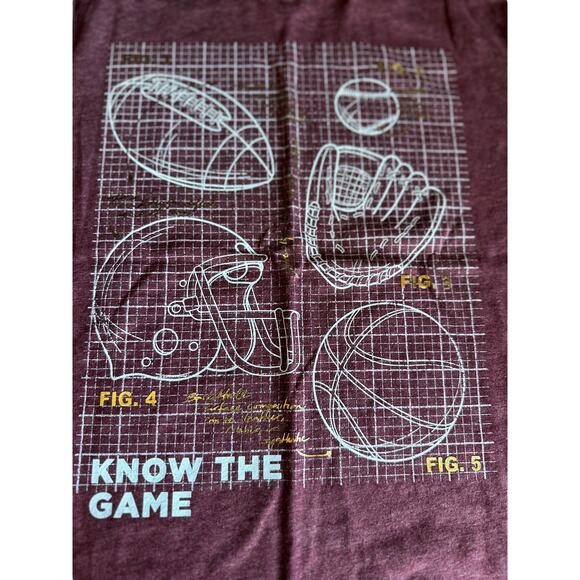 Old Navy Kids Shirt "Know the Game" Sports, Old Navy, Size Medium 8, NWT - Picture 2 of 3